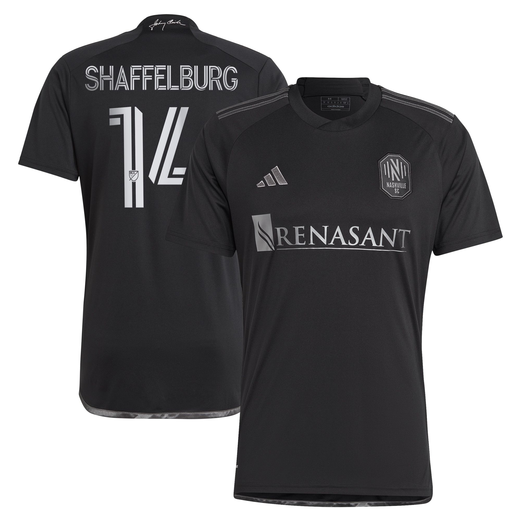 [JED] Youth Jacob Shaffelburg Nashville SC 2024 Man In Black Kit Replica Player Jersey - Black