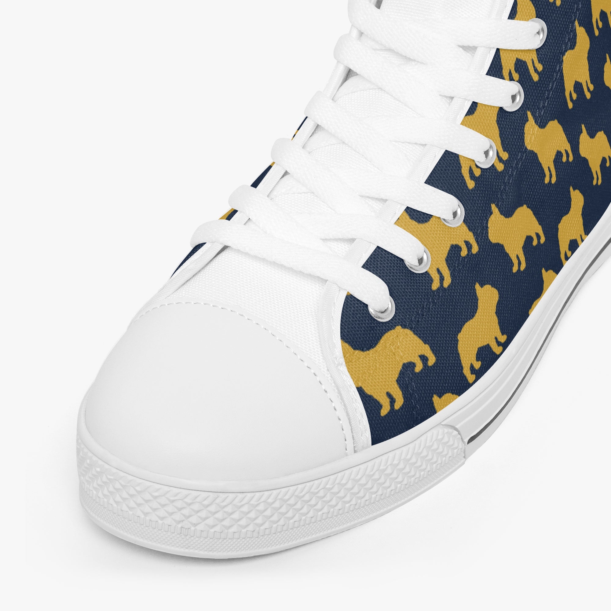 Fashion-Forward Milo - Classic High-top Canvas Shoes for French