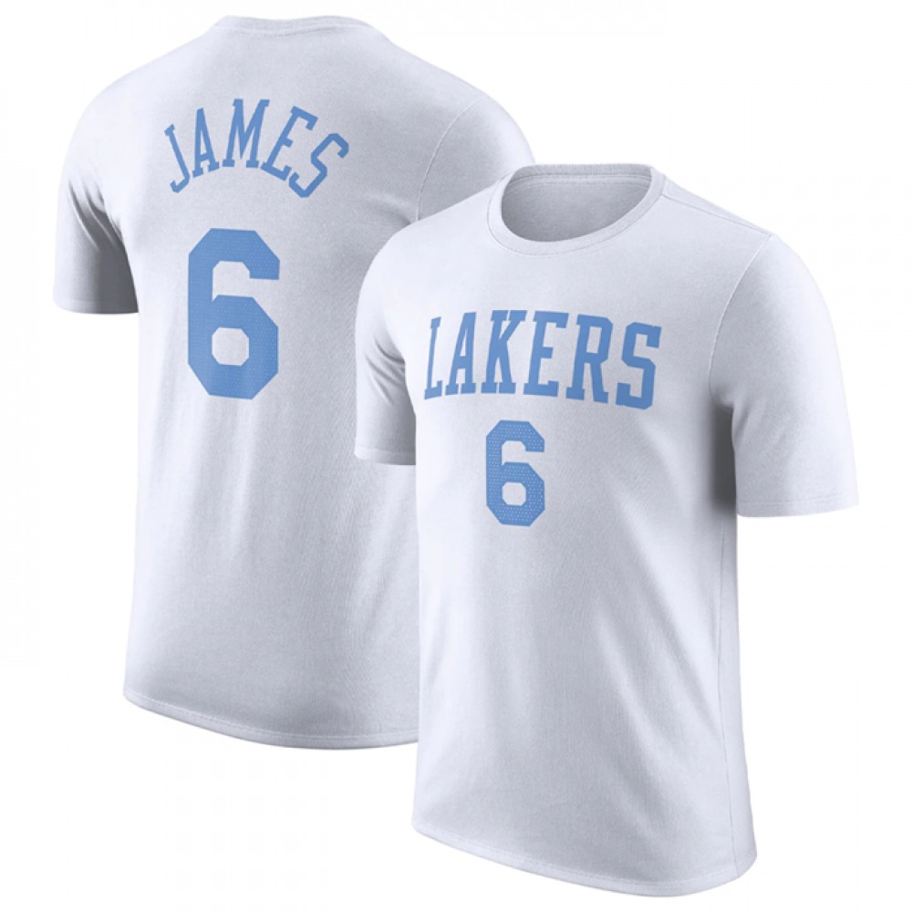 Performance Modern Men's Lakers #6 LeBron White Basketball Jersey