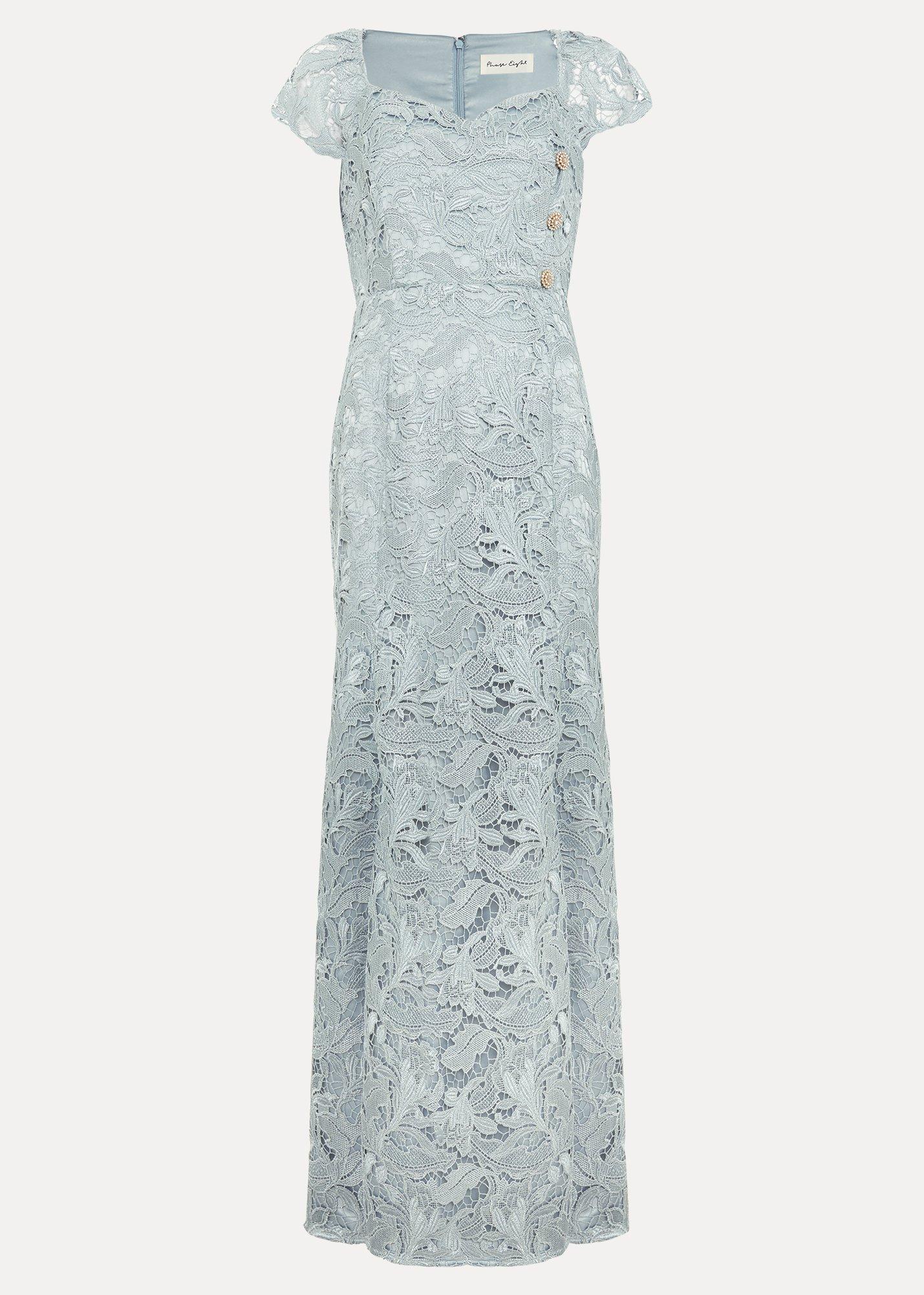 Petite Phia Tux Lace Maxi Dress