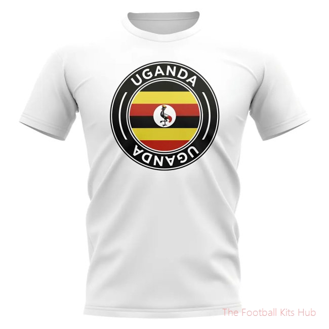 Uganda Football Badge T-Shirt (White)