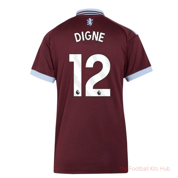 Aston Villa Home Shirt 2026-2027 Digne #12 Season Kit Team Jersey