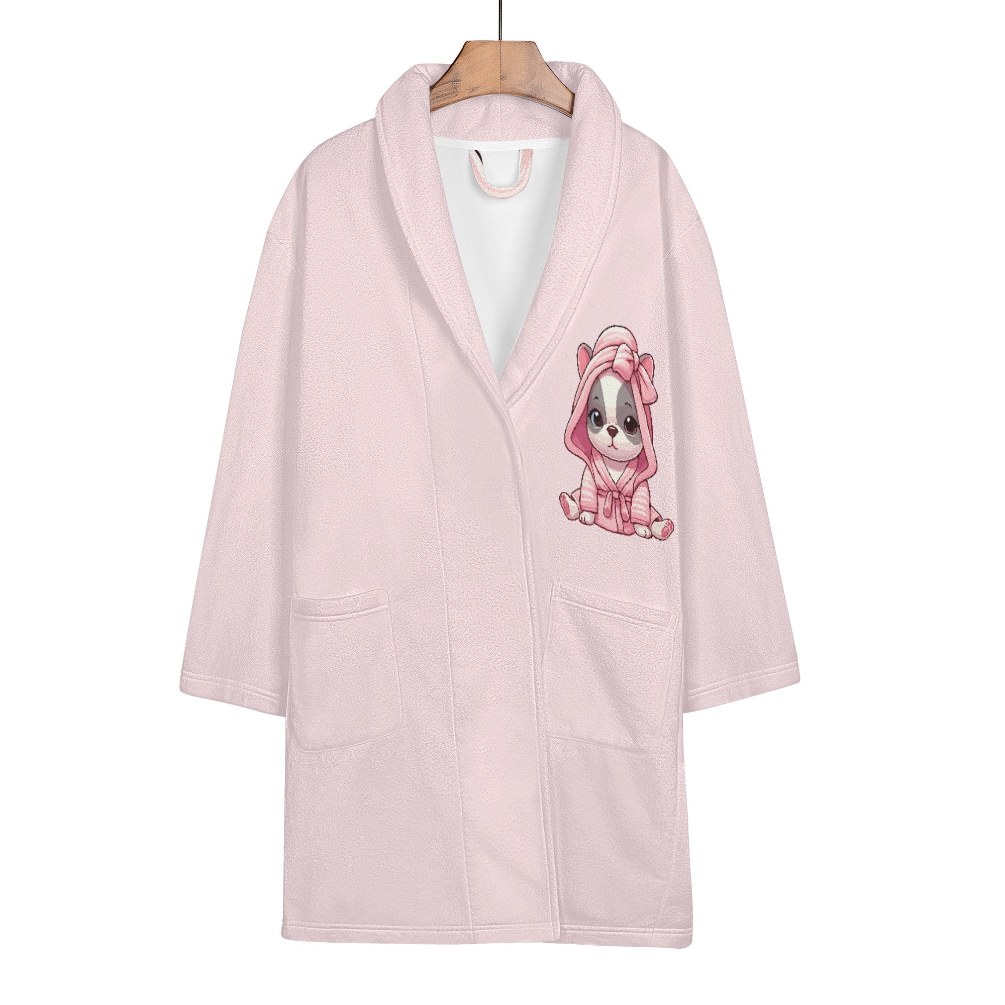 French Bulldog Lover Hazel Women Bathrobe Cute Frenchie Fan Gear
