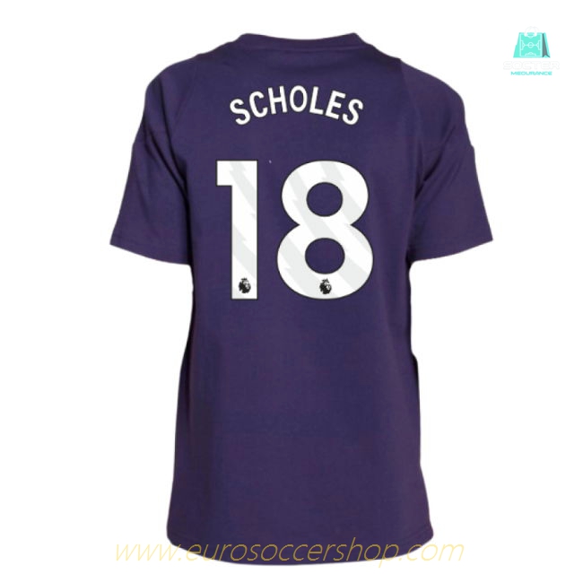 2025-2026 Man Utd Training Tee (Aurora Plum) - Kids (Scholes 18)