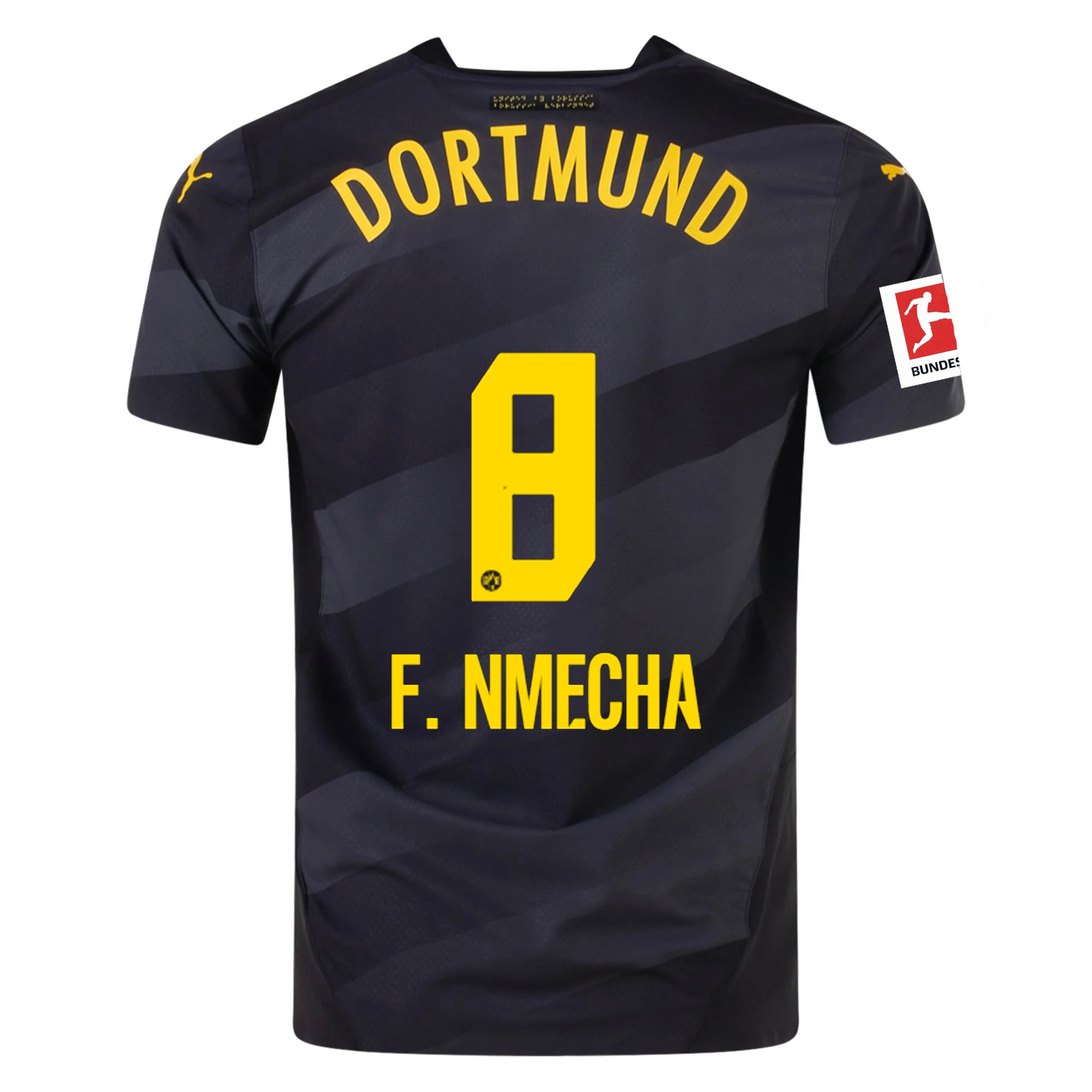 Borussia Dortmund Nmecha 2024-2025 Bun Away Jersey – Authentic Shirt