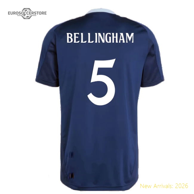 2024-2025 Real Madrid Training Jersey (navy) (bellingham 5)