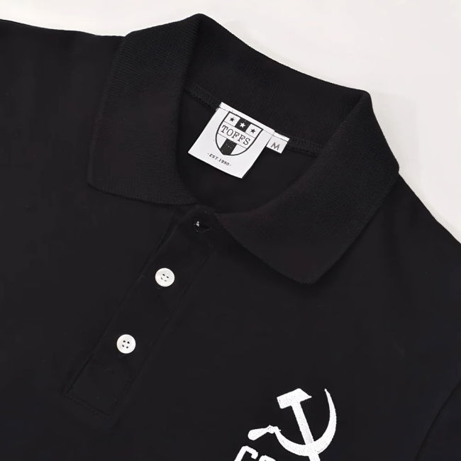Soviet Union (Cccp) No 01 Black Polo Shirt Netherlands Quality