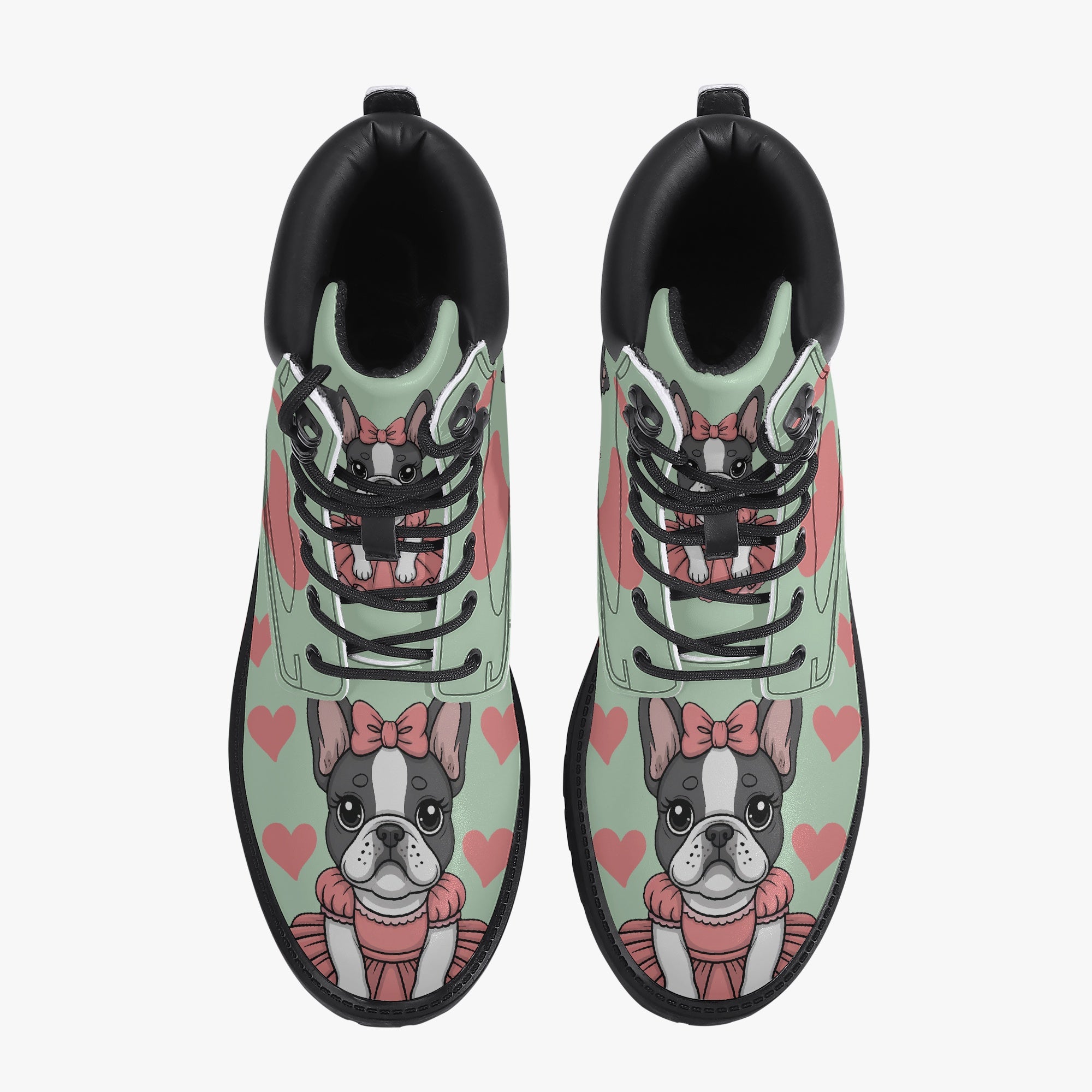 Durable Stylish Stormi - Casual Leather Boot for French Bulldog Lovers