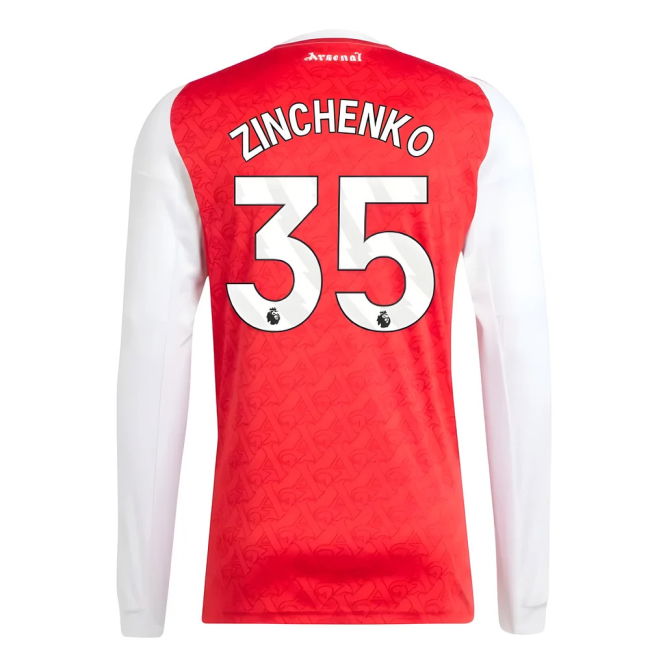 Arsenal Home Football Jersey 2025-20 - Zinchenko #35 L M S
