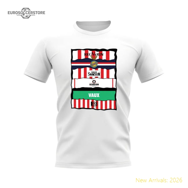 Sunderland Shirt Sponsor History T-shirt (white) - Official Edition