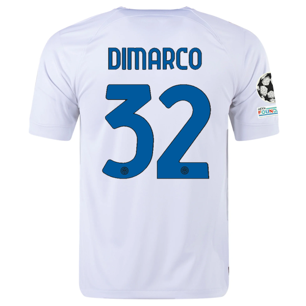 Inter Milan Dimarco 2023-2024 UCL Away Jersey – Authentic Shirt