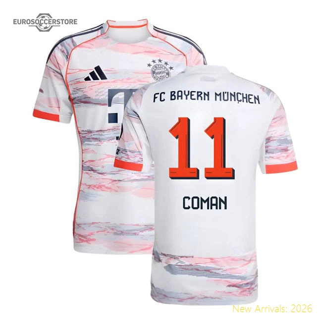 Best-Selling 2025-2026 Bayern Munich Away Shirt (Coman 11)