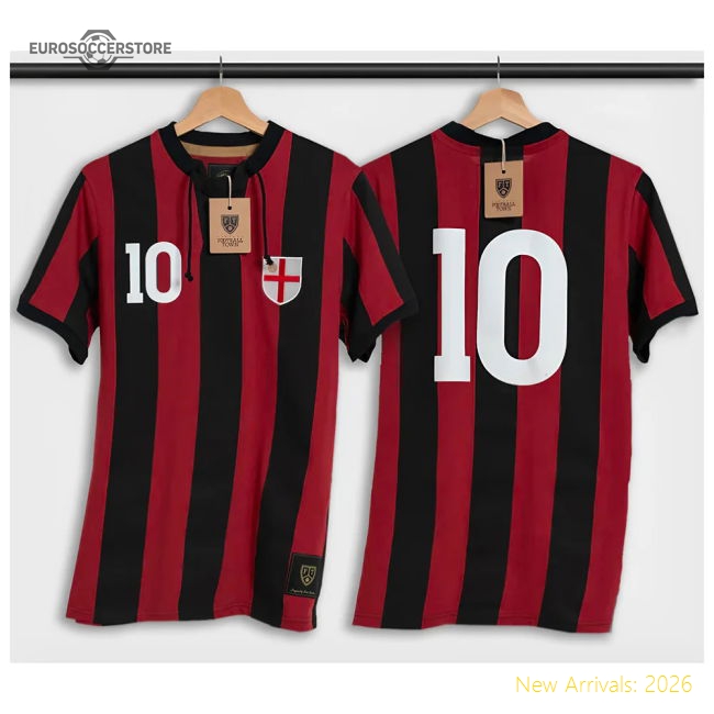 Performance Match-Day Milan Home Retro Shirt With Laces La Croce