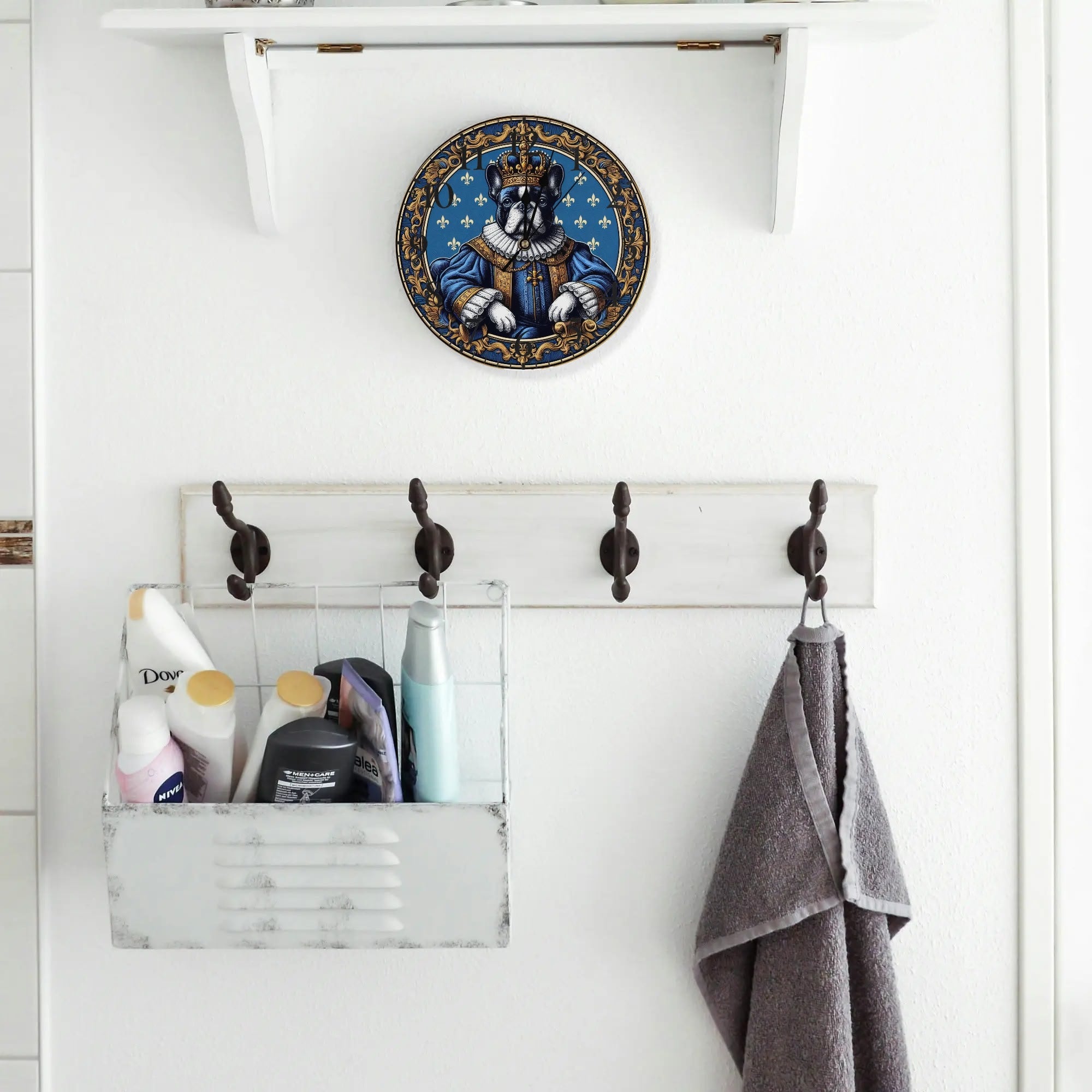 Breed-specific Coco - Safe Frameless Wall Clock Indoor Use