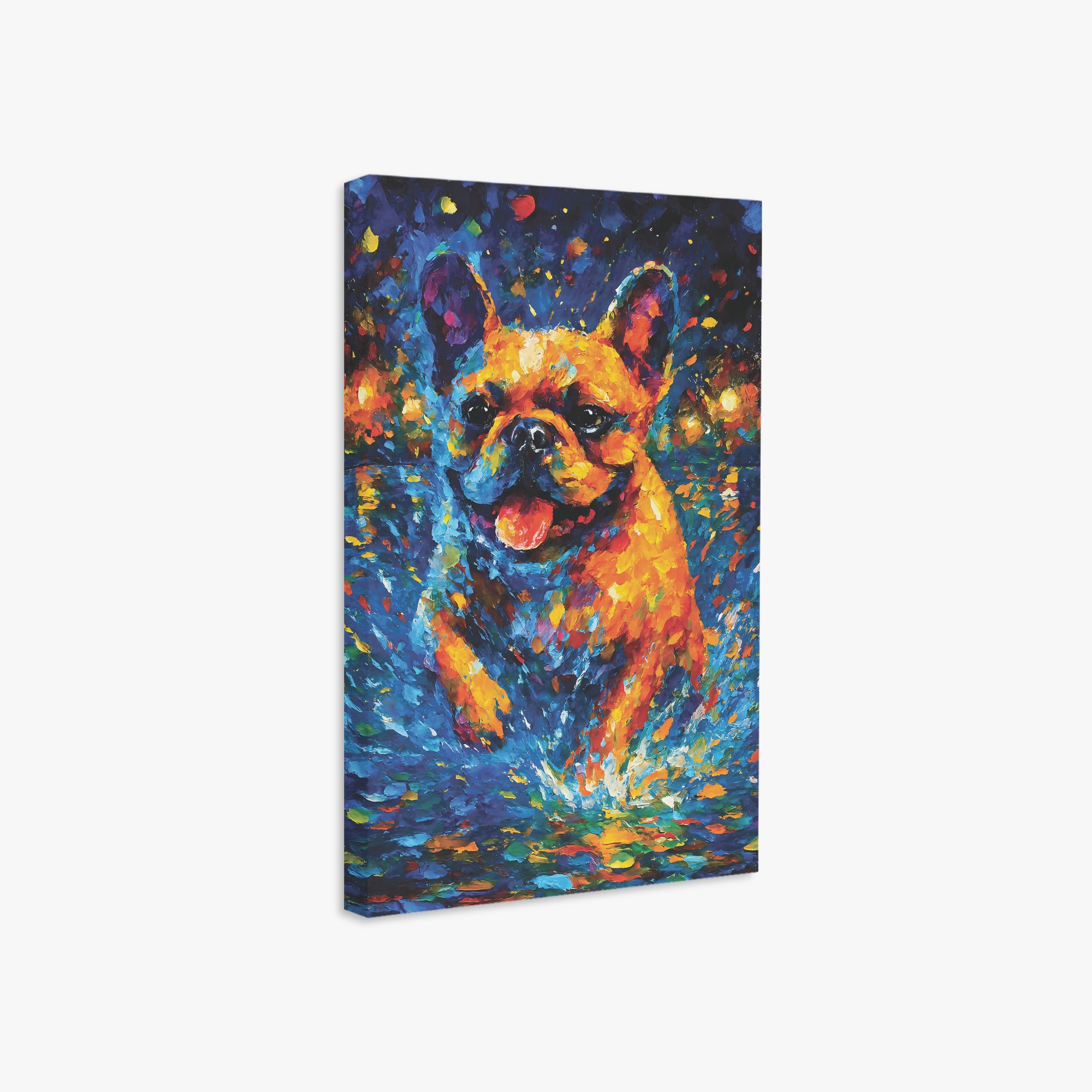 Stormi - Durable Vertical Canvas Painting Frenchie Themed Wear