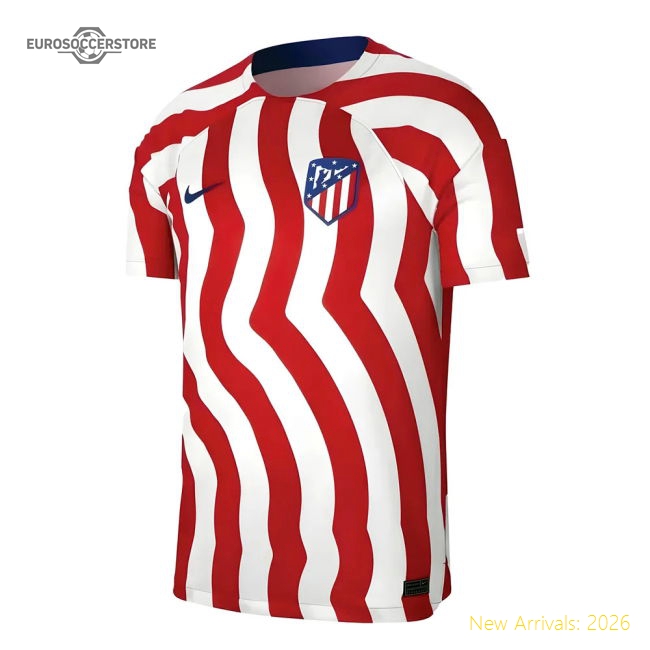 2022-2023 Madrid Atletico Madrid Home Jersey Shirt (Kids)