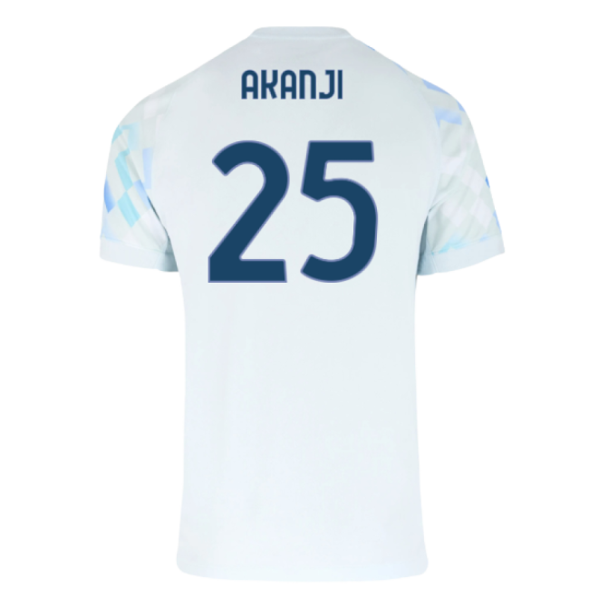 Inter Milan Akanji Authentic Away Jersey Serie A Nike Dri-fit
