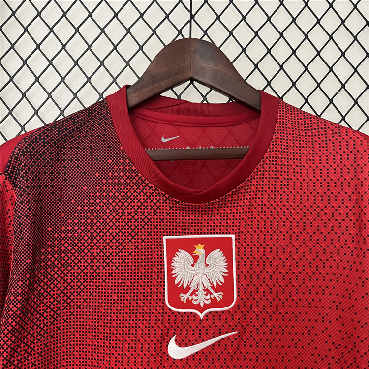 High Performance Poland UEFA Euro 2024 Away Soccer Jersey Football