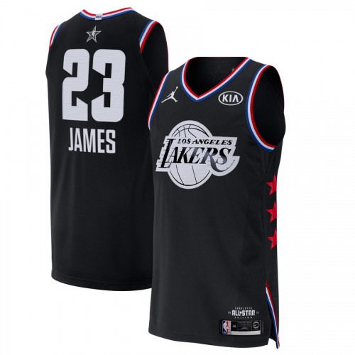 Black LAL LeBron James #23 Jordan Classic Jersey Basketball Jersey