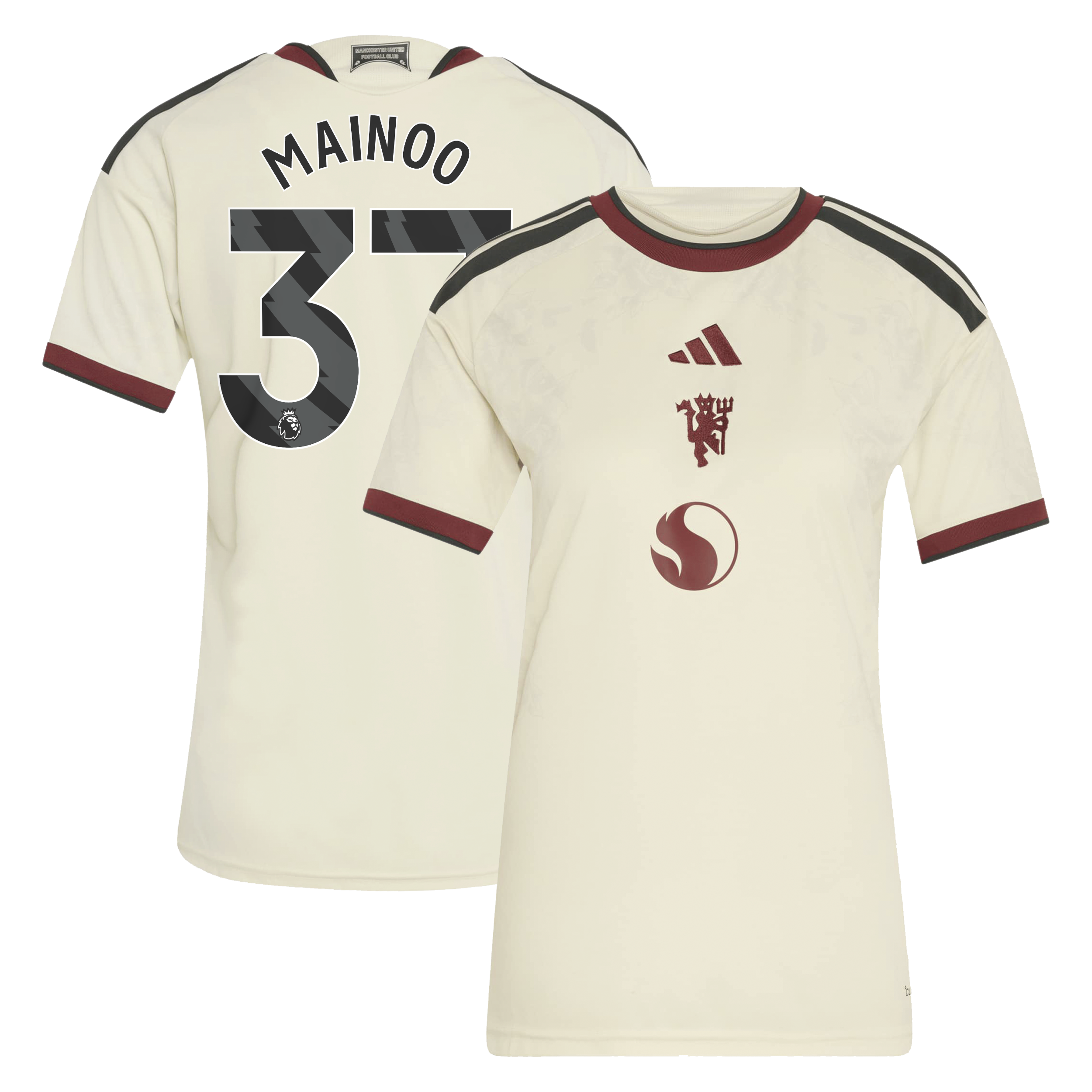 [JED] Youth Kobbie Mainoo Manchester United Women's 2026/27 Third Replica Jersey - Cream