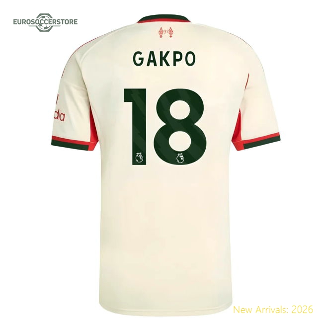 Safe Kids Liverpool Gakpo Jersey 2025-2026 Soft-touch Breathable
