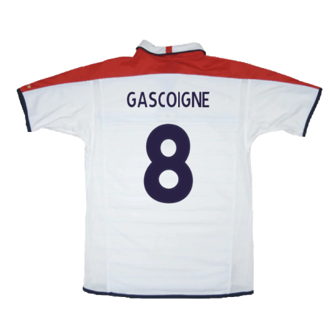 England 2003-05 Home Shirt ((Very Good) L) (Gascoigne 8)
