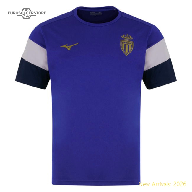Performance 2025-2026 As Monaco Pre Match Shirt (Blue) (Your Name)
