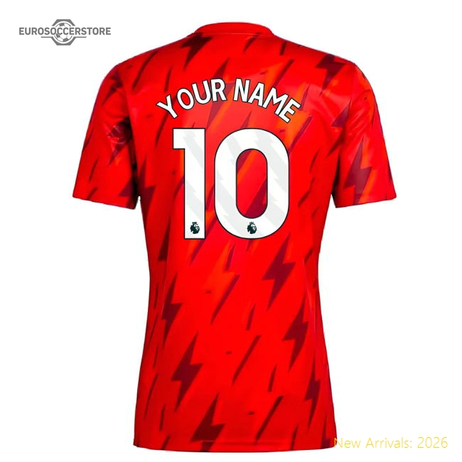 Arsenal 2023-2024 Pre-Match Shirt (Red) (Your Name) Scarlet