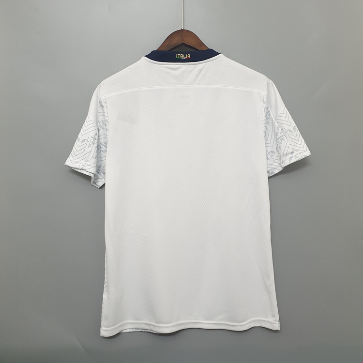 Euro 2020 Italy Away White Soccer Jersey Football Shirt - Official