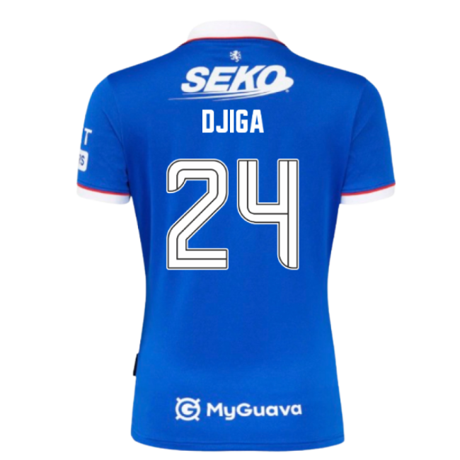 Official 2025-2026 Rangers Home Home Djiga 24 With Modern Design -