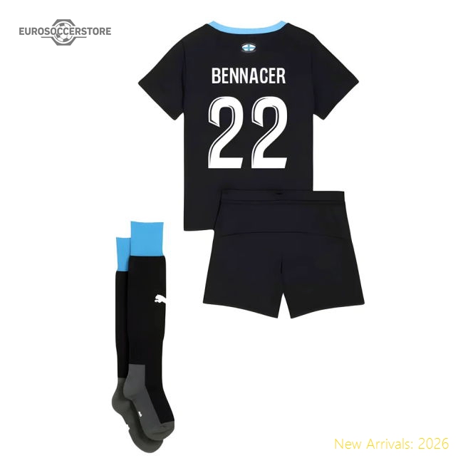 Best-Selling 2025-2026 Marseille Away Mini Kit (Bennacer 22)