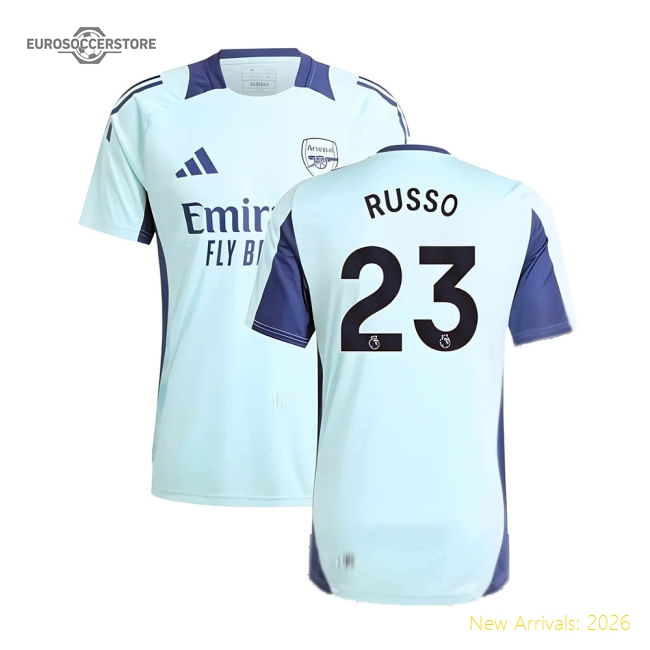 2024-2025 Arsenal Training Jersey (Clear Aqua) (Russo 23)