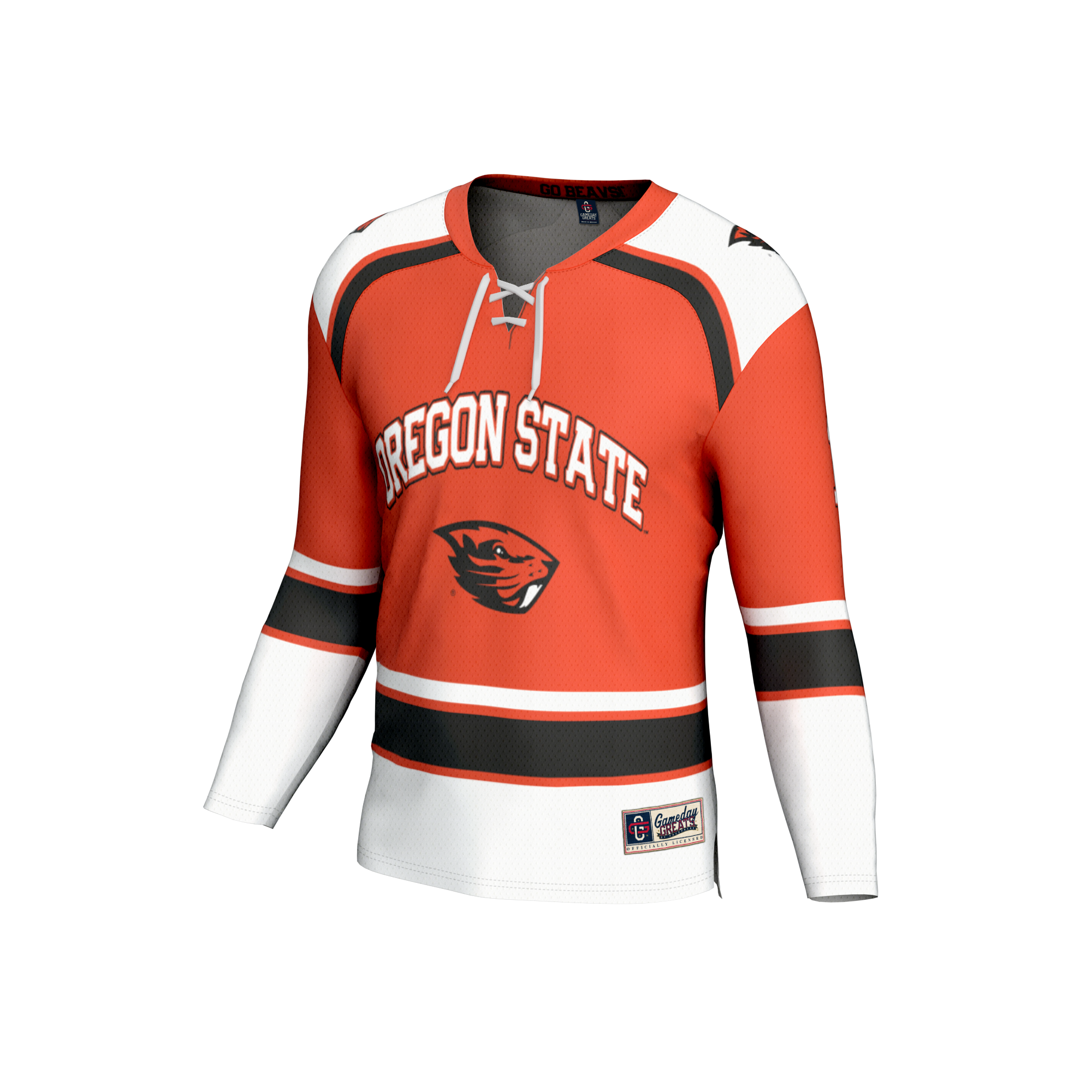 [DDG] Oregon State Beavers GameDay Greats Unisex Lightweight Hockey Fashion Jersey - Orange