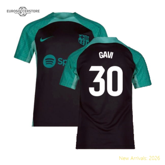 2023-2024 Barca Training Shirt (thunder) - Kids (gavi 30)
