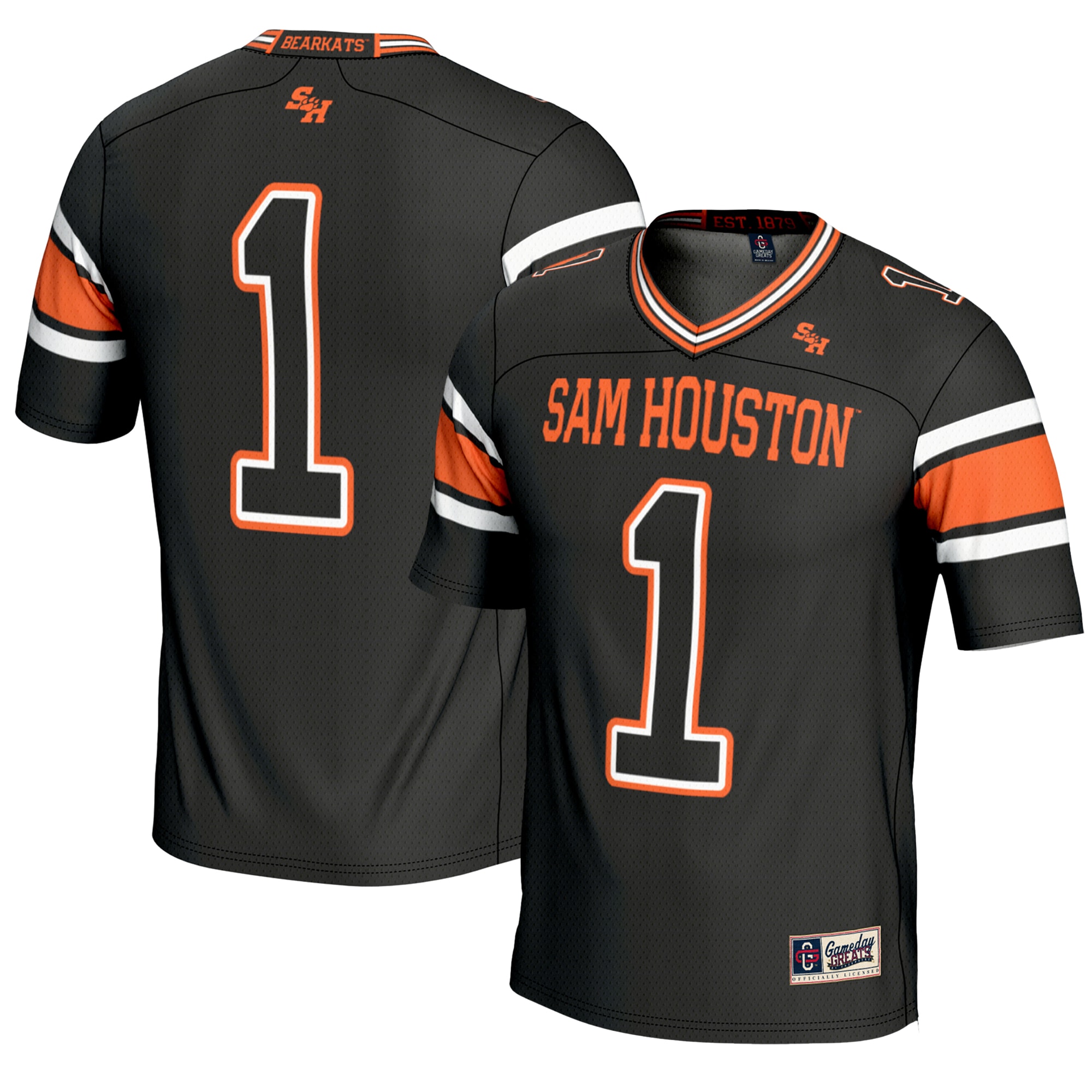 #1 Sam Houston State Bearkats GameDay Greats Youth Endzone 2026 Season Football Jersey - Black