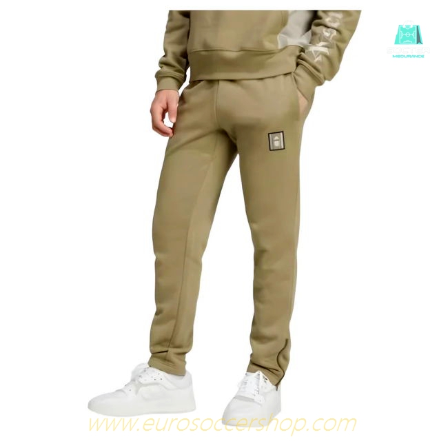 2024-2025 Arsenal Seasonal Fleece Tracksuit Bottoms (Orbit Green)