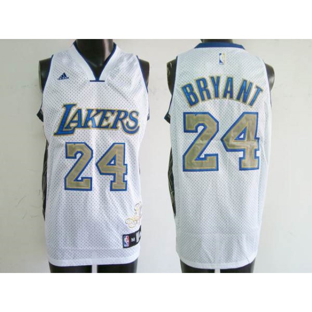 Collector's Item Classic Men's Lakers #24 Kobe White Basketball Jersey