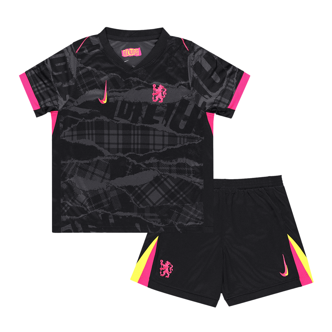Kid's Chelsea Third Away Soccer Jersey Kit(Jersey+Shorts) 2024/25Authe