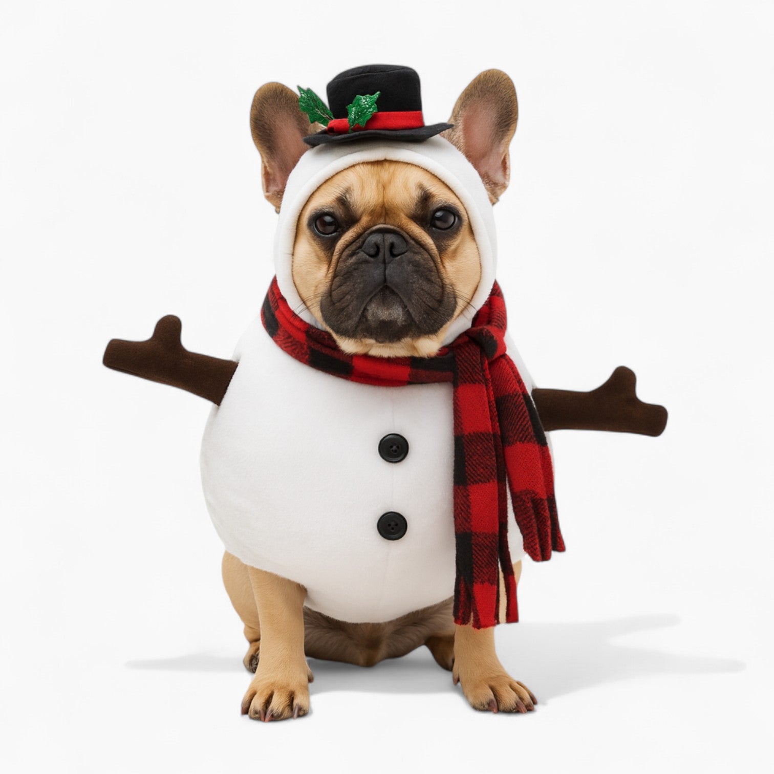Costume – Christmas Outfit With Hat Scarf Plush Arms Outdoor Style