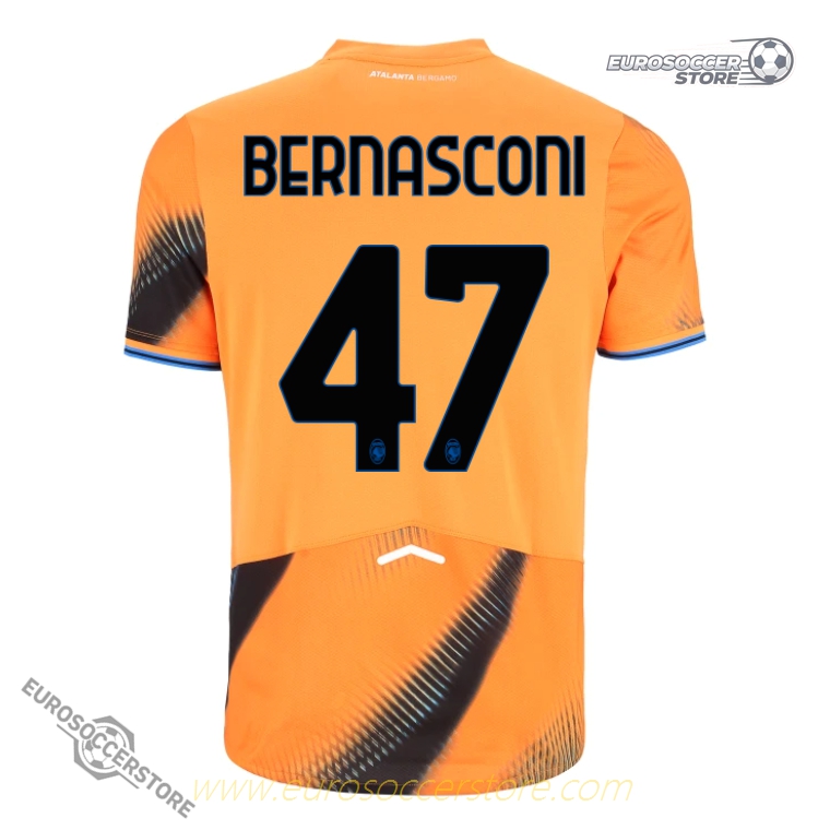 Atalanta's 25-26 Third Jersey, featuring BERNASCONI with the number 47.
