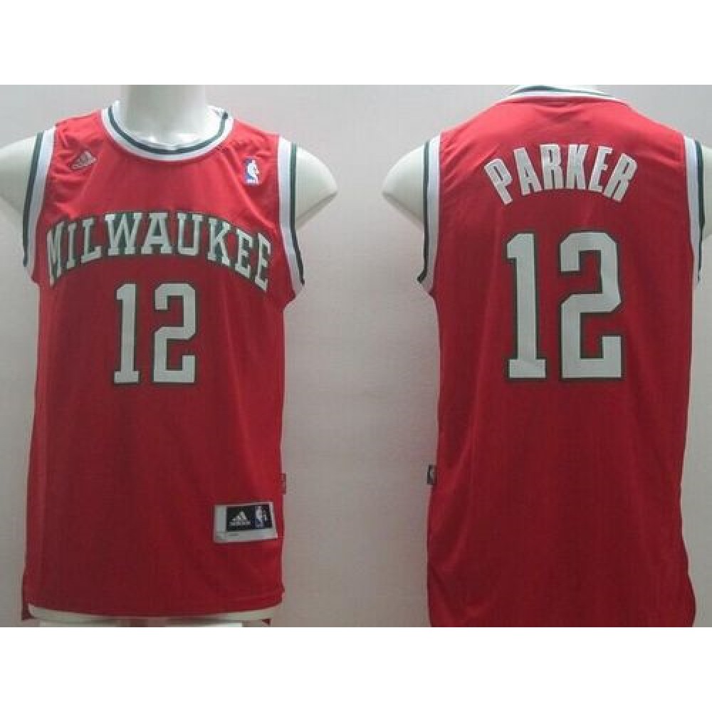 Budget-Friendly Men's Milwaukee Bucks #12 Jabari Red Basketball Jersey