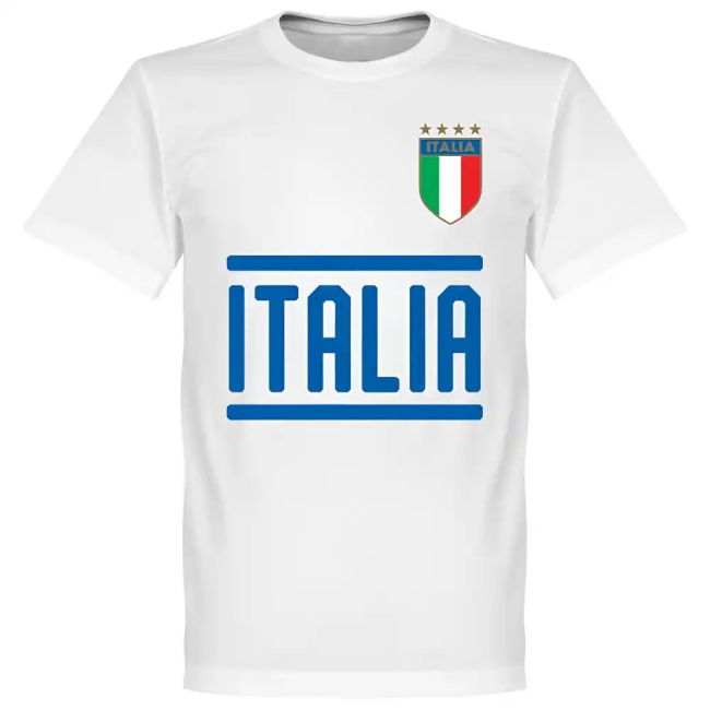 Italy Chiesa 14 Team T-Shirt - White