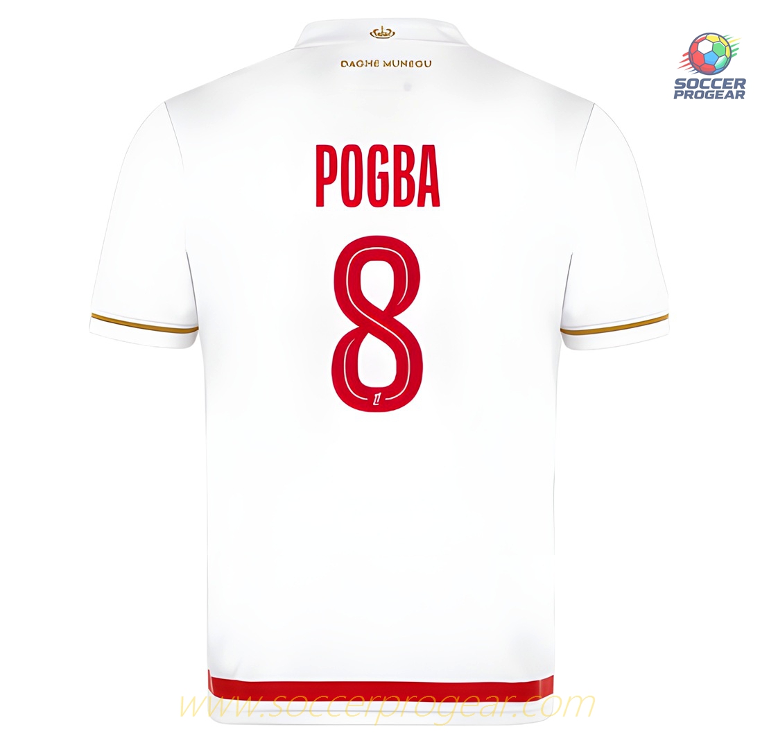 AS Monaco Home Soccer Team Shirt 2025/26 Collection Pogba