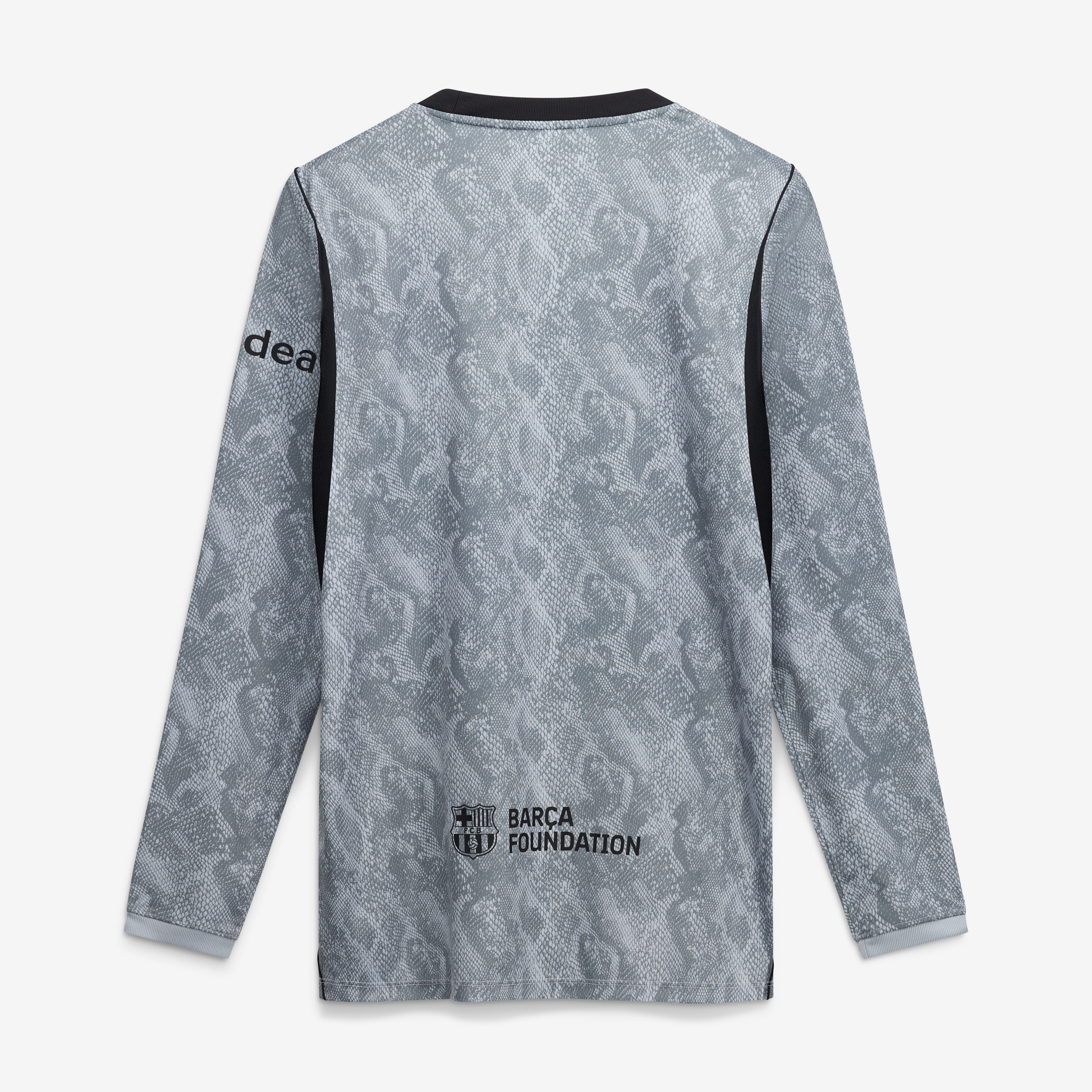 [SJH] Barcelona Youth 2026/27 Away Stadium Replica Long Sleeve Goalkeeper Jersey - Gray