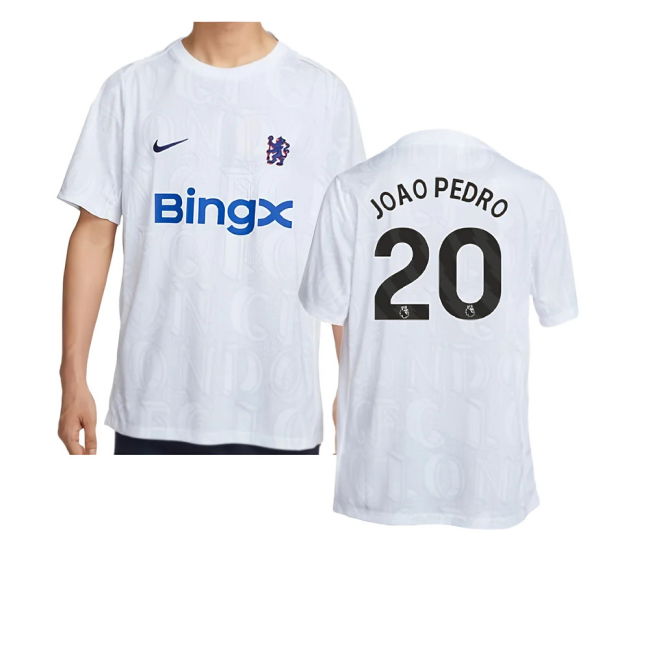Chelsea Chelsea Academy Pro Pre Match Football Top White Joao Pedr...