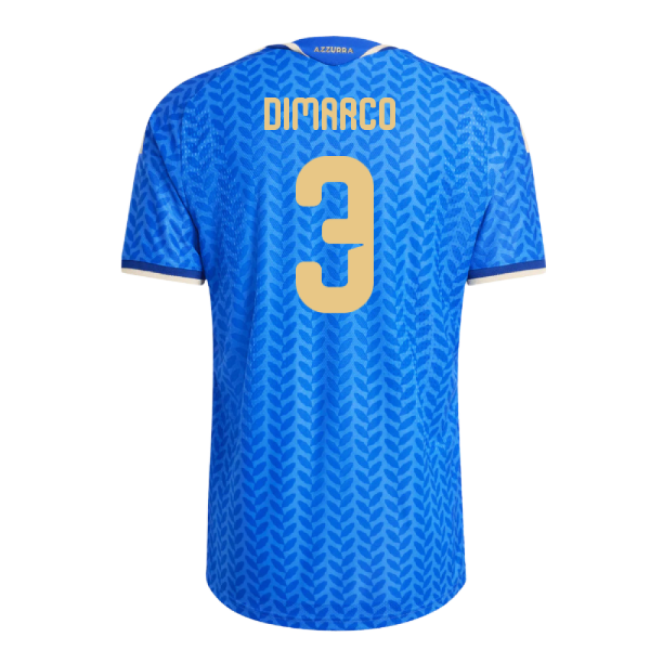 2026-2027 Italy Authentic Home Shirt (Dimarco 3) Euro Holland