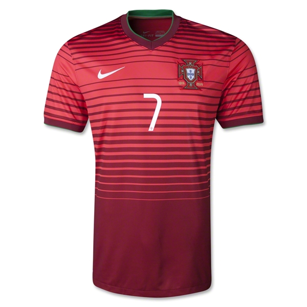 Elite Performance Driven 2014 Portugal 7 RONALDO Home Shirt