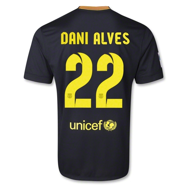 Professional Grade Barca 1314 Barcelona 22 DANI ALVES Away Shirt