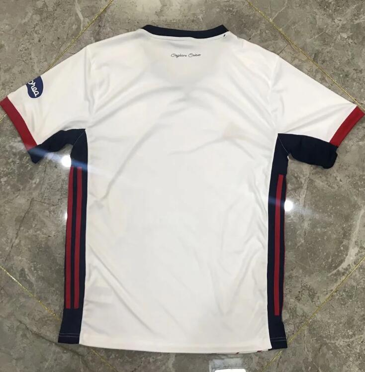 Breathable Cagliari 20-21 Away White Soccer Shirt Jersey