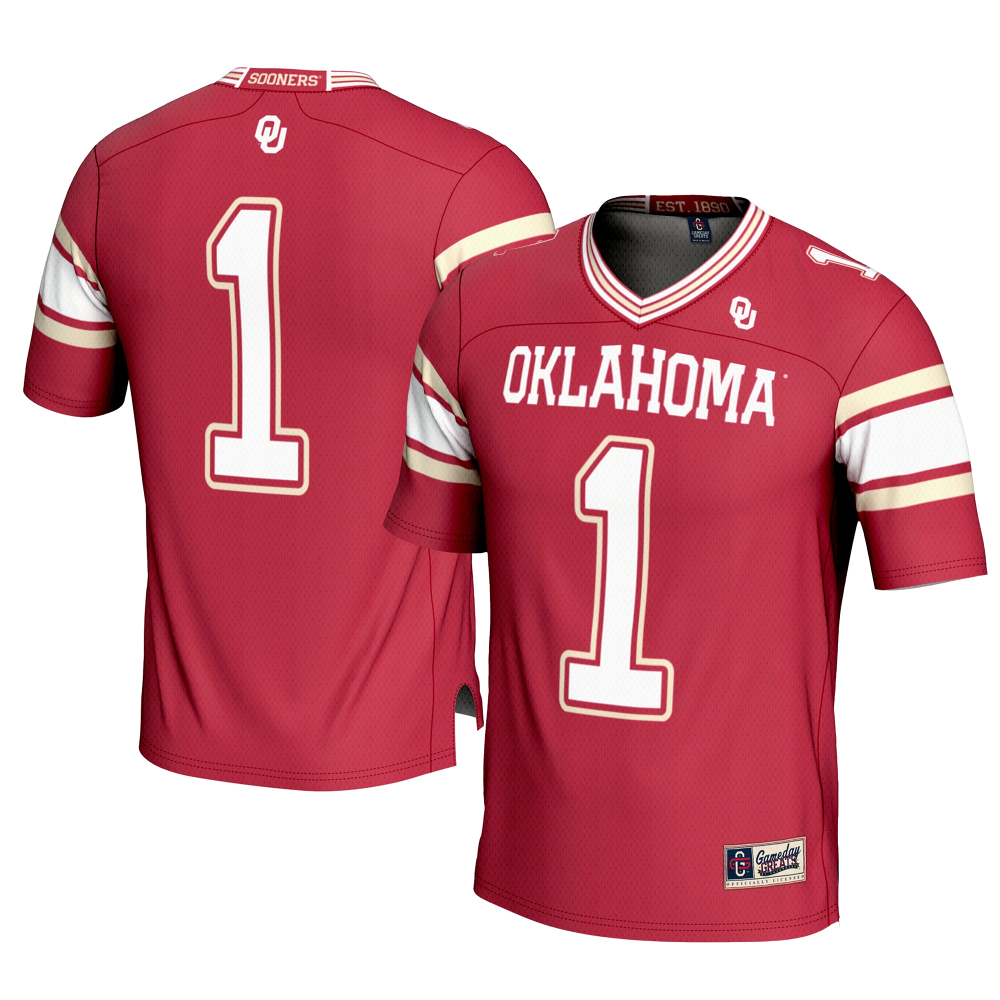 [NJP] Women's Oklahoma Sooners GameDay Greats Football Jersey - Crimson